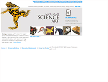 Tablet Screenshot of michiganscienceart.com